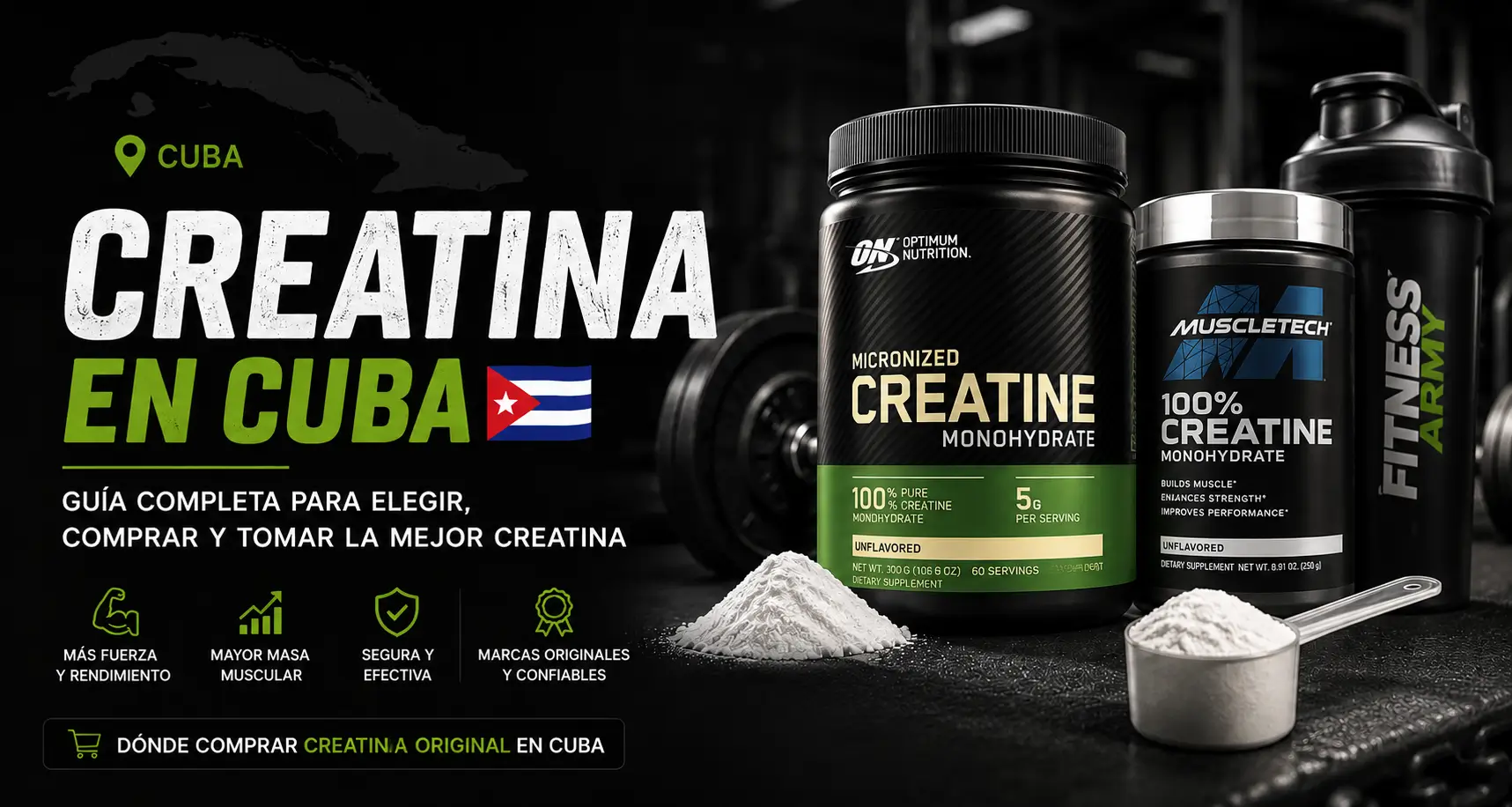 Creatina en Cuba - suplemento deportivo