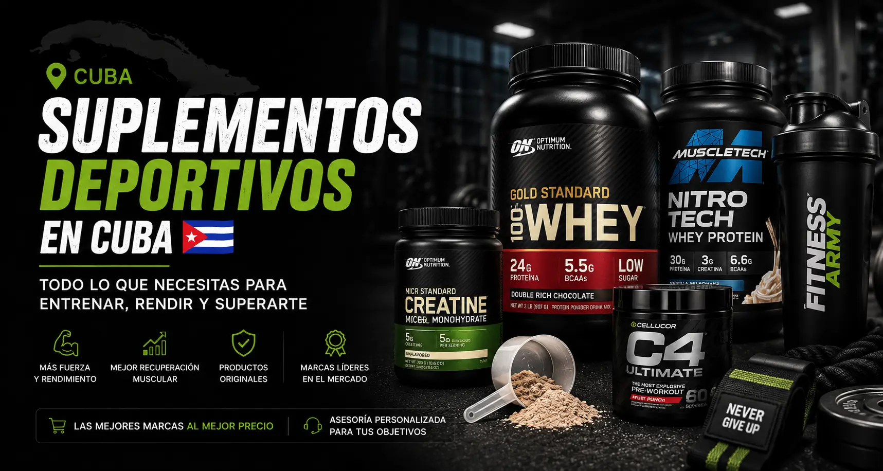 Suplementos deportivos en Cuba: guía completa para elegir los mejores           en 2026