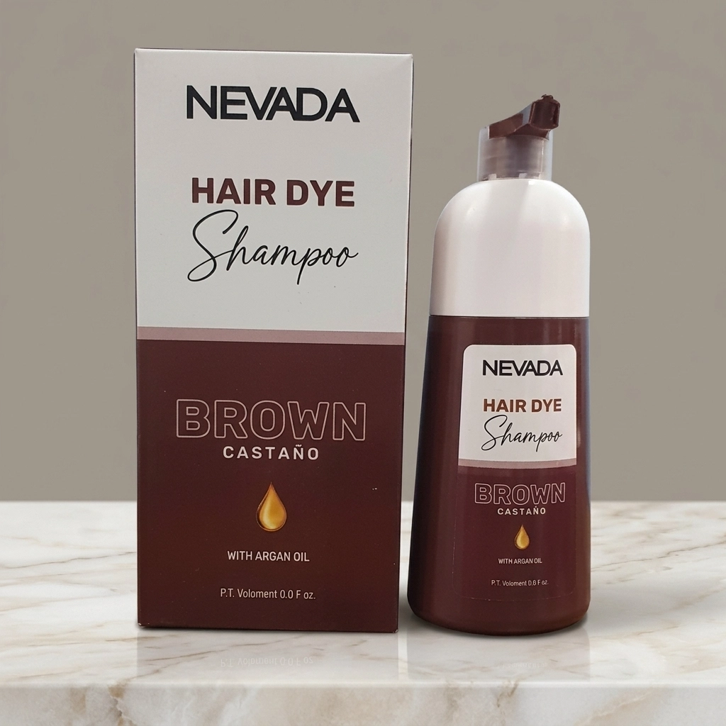 Shampoo tinte castaño Nevada con aceite de argán 500ml