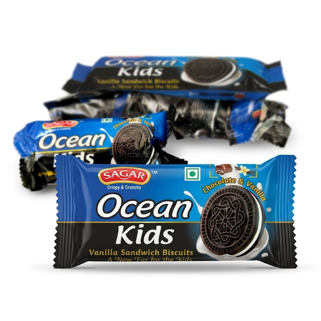 Galletas Ocean Kids chocolate y vainilla