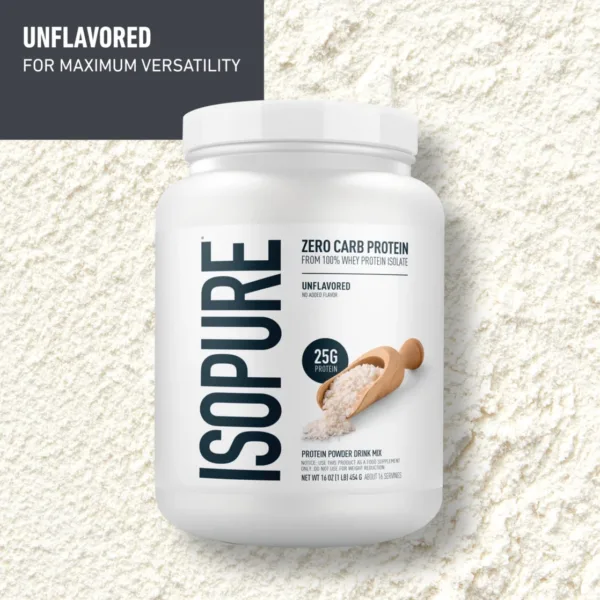 Isopure Zero Carb 100% Whey Protein Isolate — 25g por porción
