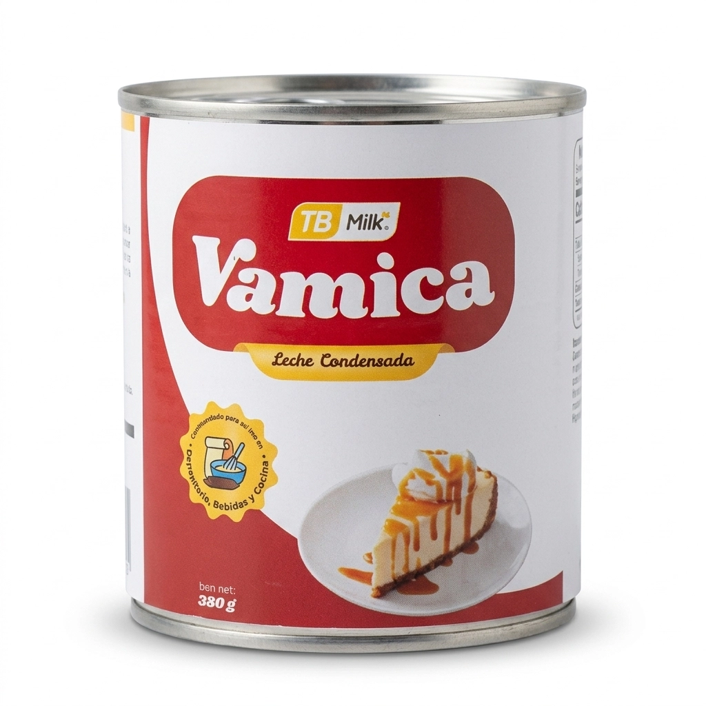 Leche condensada Vamica 380g dulce y cremosa