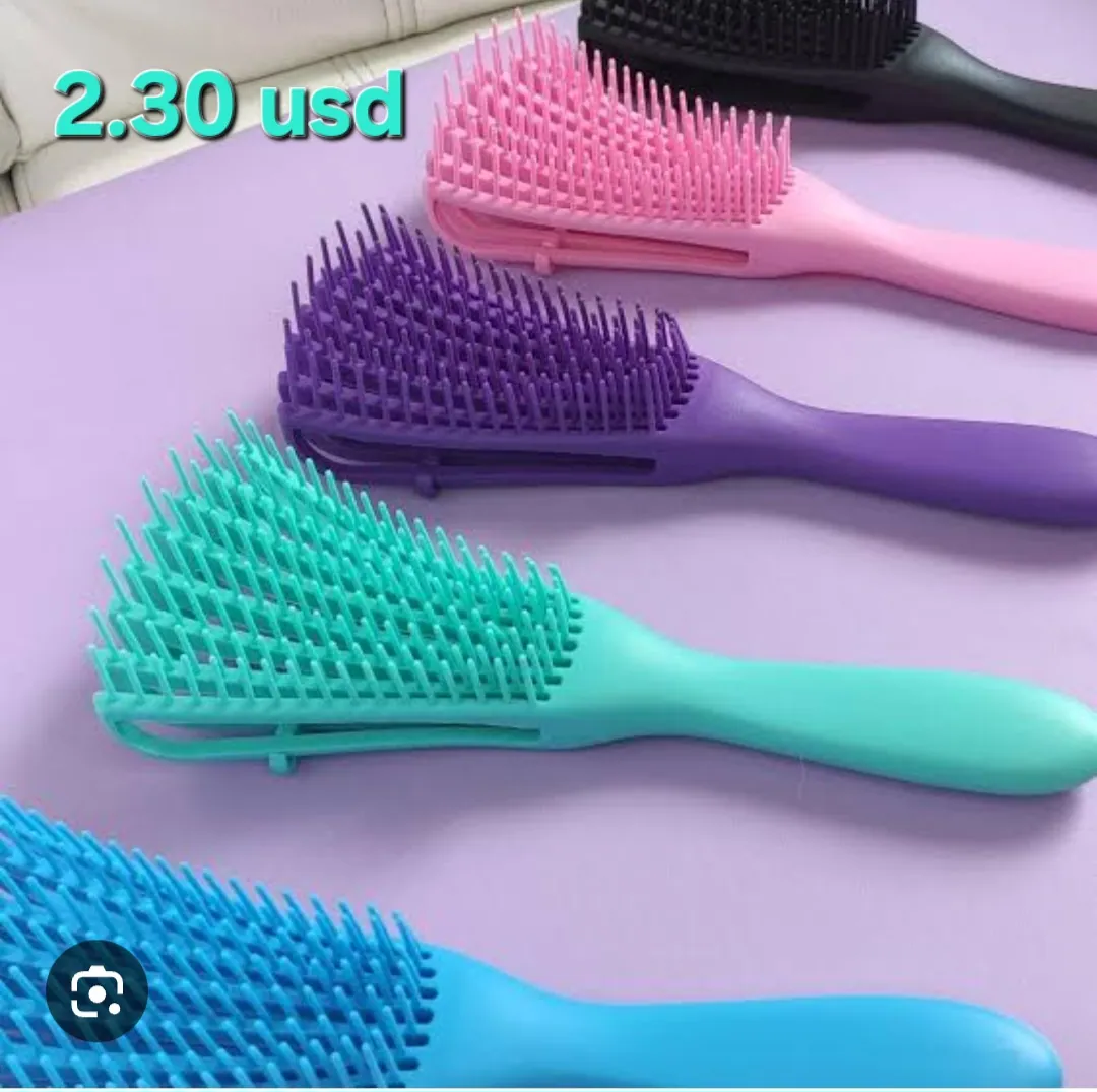 Cepillo desenredante flexible para cabello rizado y afro
