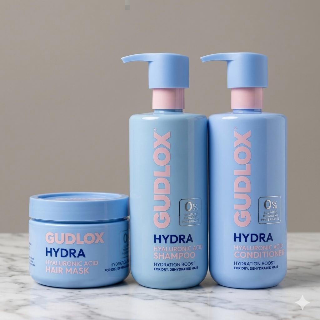 Set Gudlox ácido hialurónico hidra para cabello