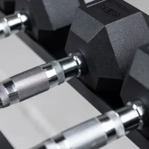 Pareja de Mancuernas Hexagonales 25lb — Revestimiento de goma