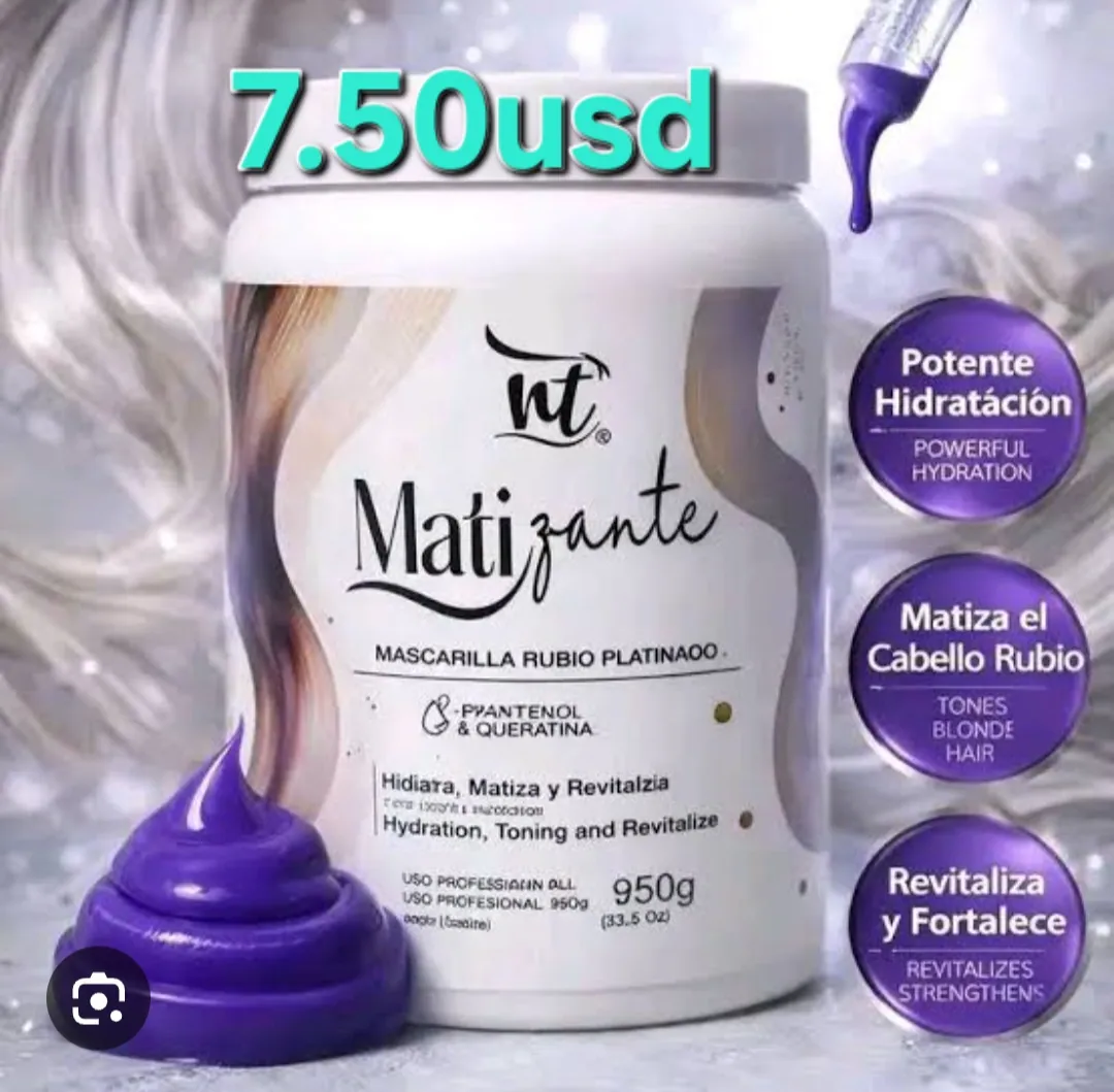Mascarilla matizante NT rubio platinado 950g