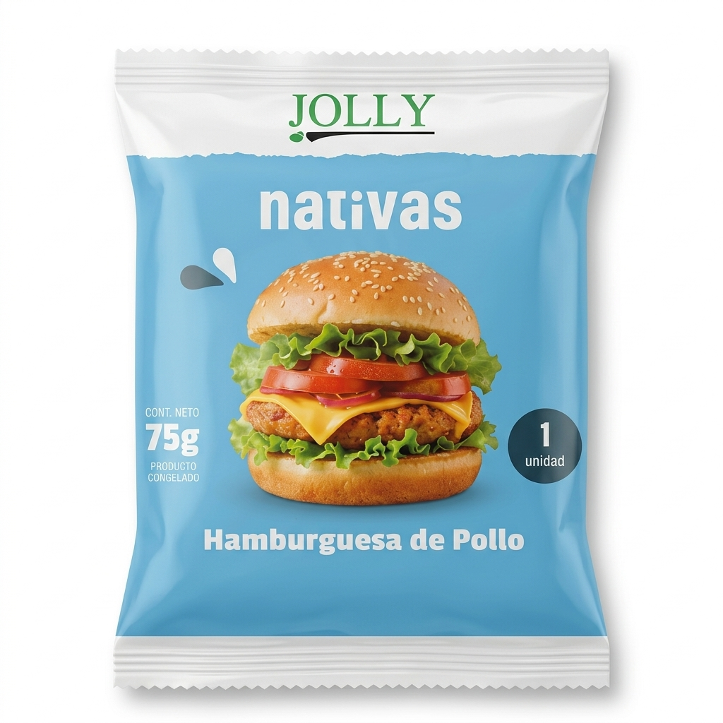 Hamburguesa de pollo (75 g)