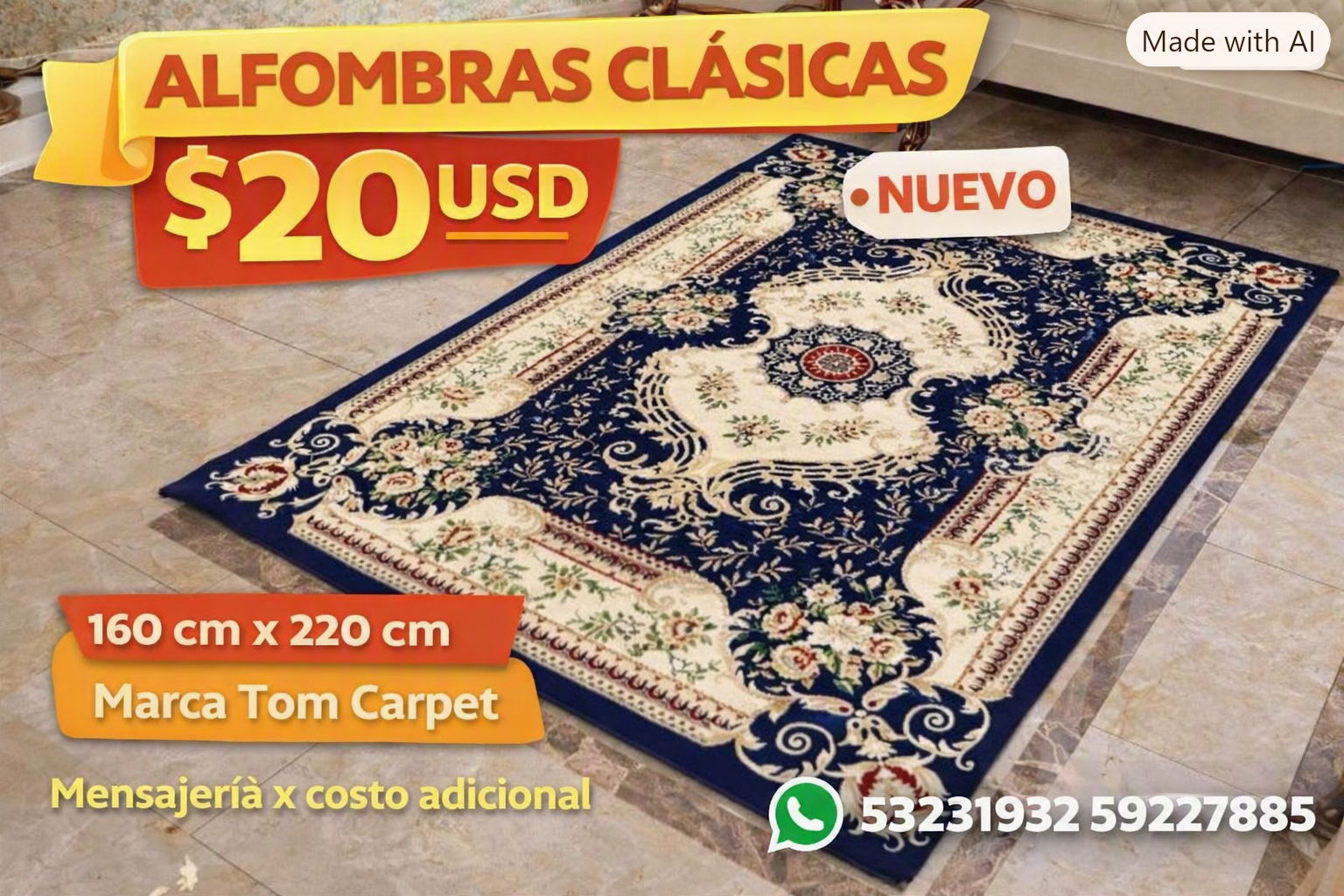 Alfombra Tom Carpet 160 x 220
