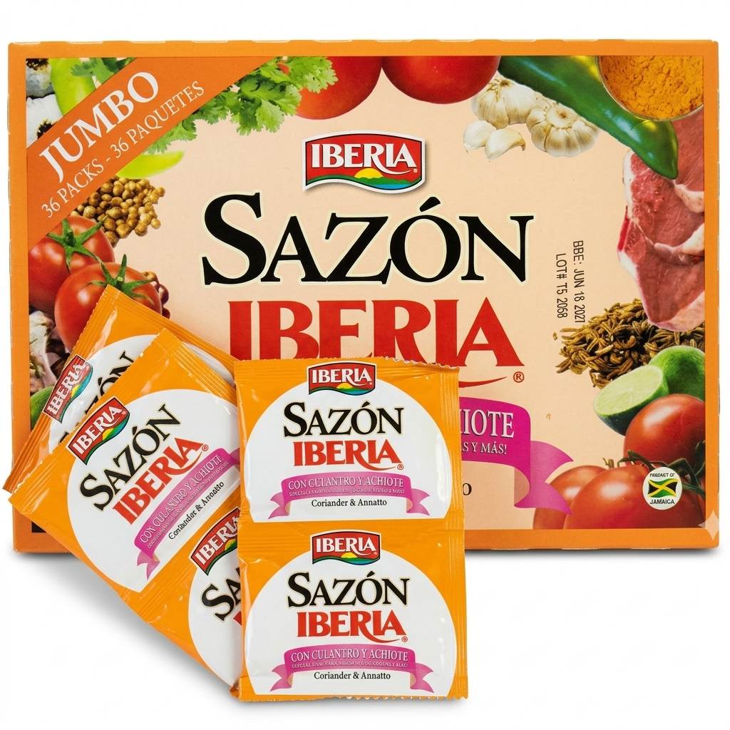 Sazón con culantro y achiote Iberia (180 g / 6.34 oz)