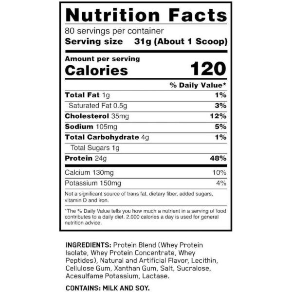 Proteína Whey Gold Standard 100% Optimum Nutrition 5lb — 80 servicios