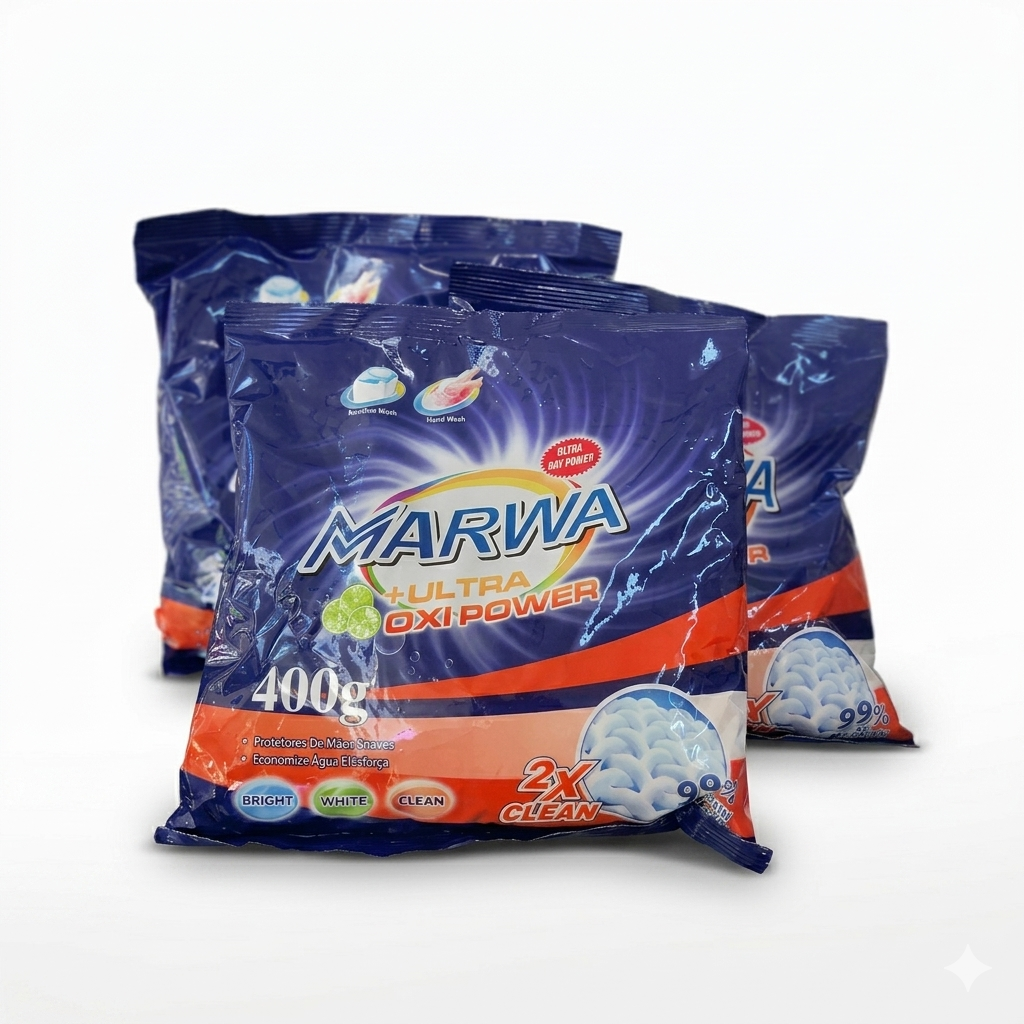 Detergente en polvo para ropa Marwa (400 g)