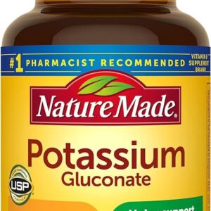 Potasio Nature Made 100mg — 100 cápsulas | Electrolito esencial para músculos y corazón