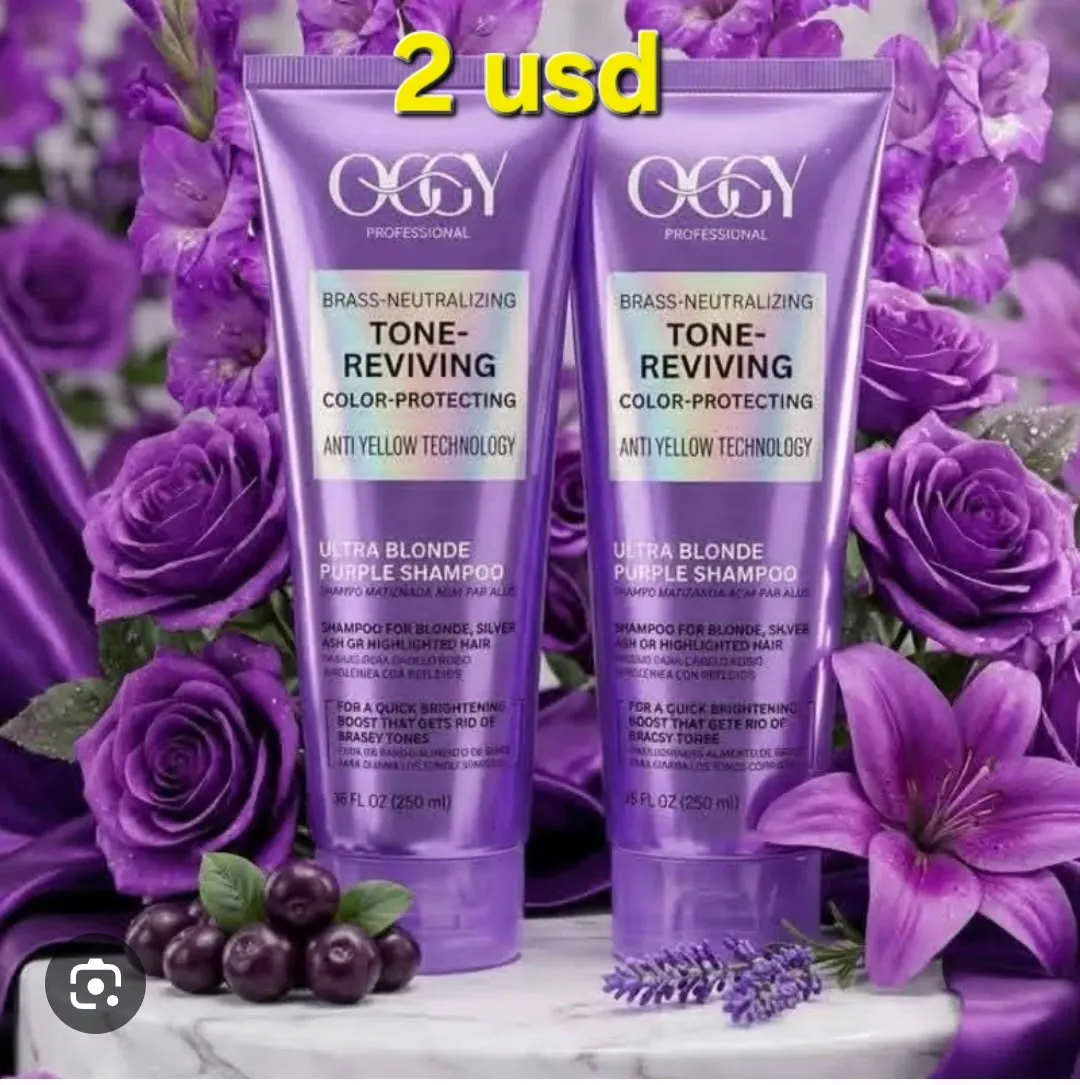 Shampoo matizador Oggy Ultra Blonde morado 250ml