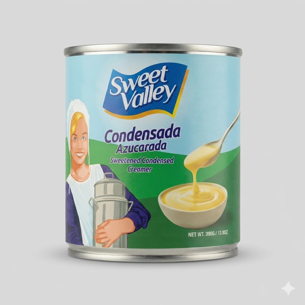 Leche condensada azucarada Sweet Valley (390 g / 13.8 oz)