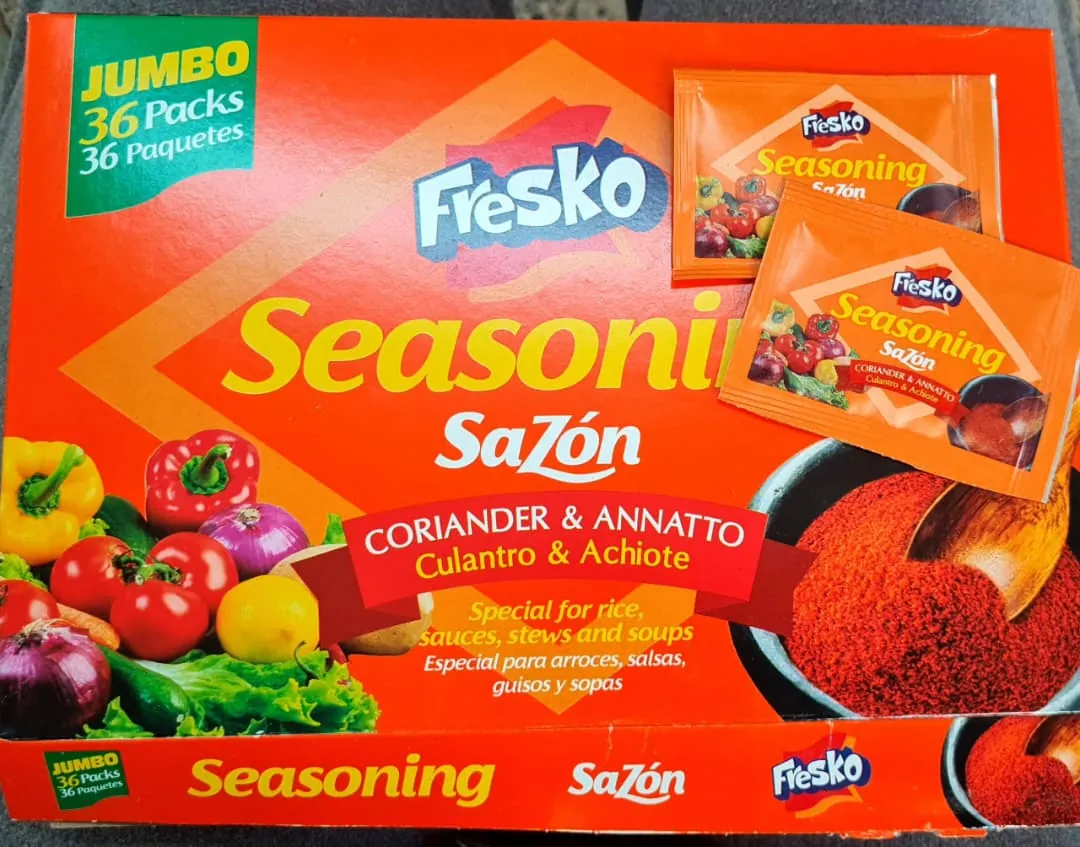 Sazón Fresko culantro y achiote (sobre)