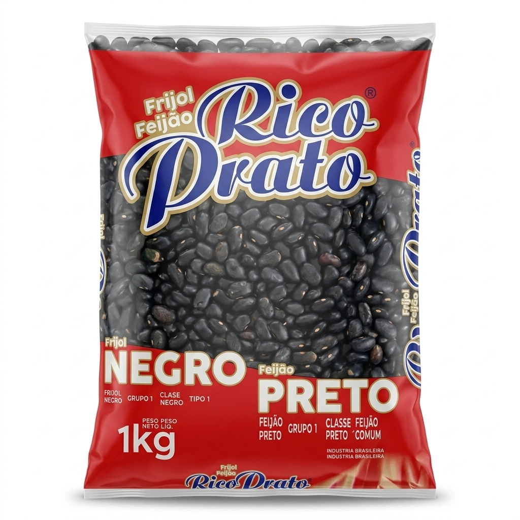 Frijoles negros Rico Prato (1 kg / 2.2 lb)