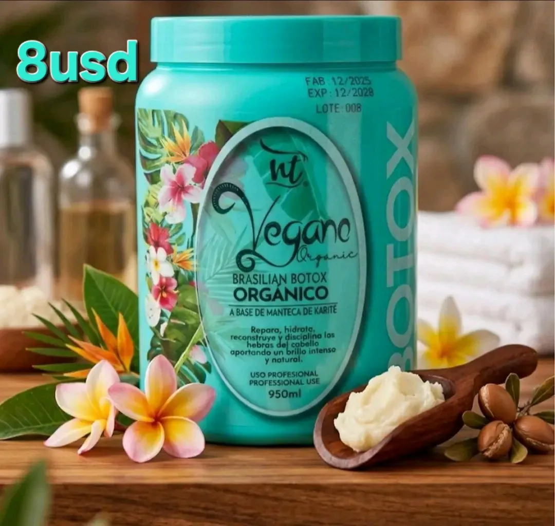 Botox capilar NT Vegano Organic 950ml con manteca de karité