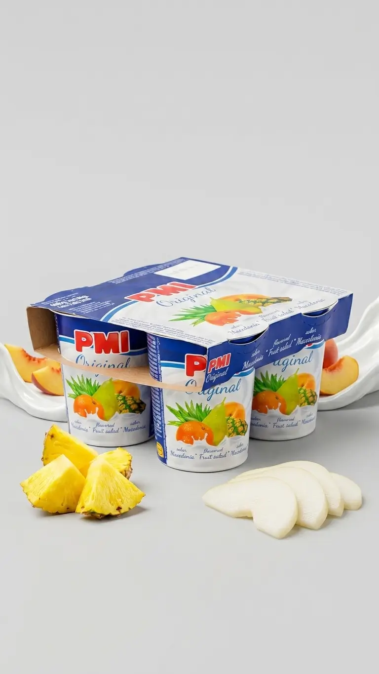 Yogurt de Macedonia 120 g Pack de 4 Vasitos
