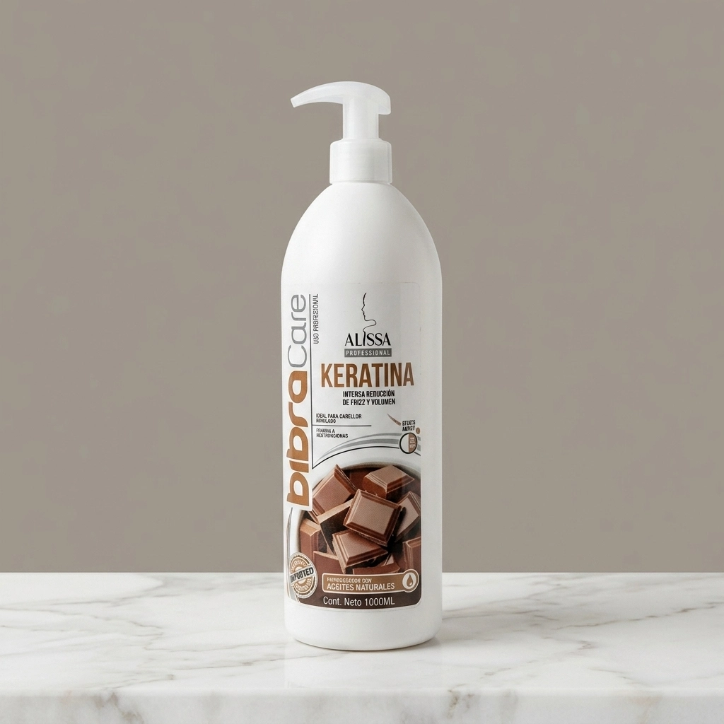 Keratina de chocolate BibraCare 1L alisado capilar